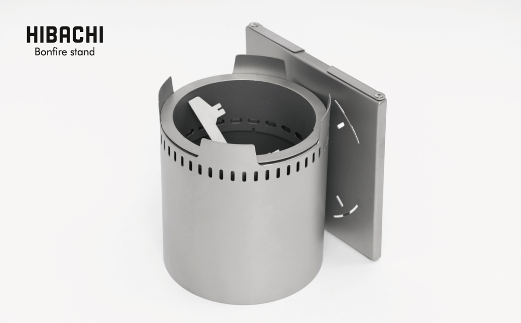 二次燃焼の焚火台HIBACHI｜埼玉県吉川市の町工場 有限会社山口製作所 オリジナルデザインキャンプ用品