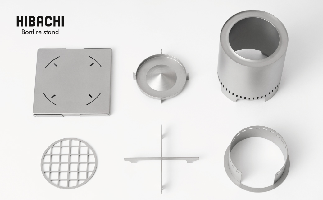 二次燃焼の焚火台HIBACHI｜埼玉県吉川市の町工場 有限会社山口製作所 オリジナルデザインキャンプ用品